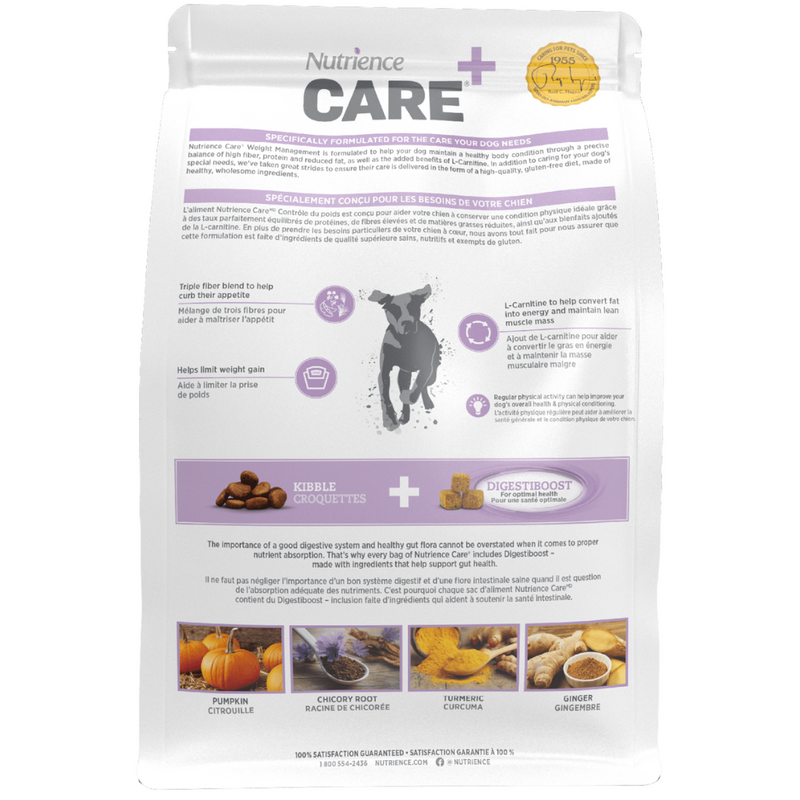 Nutrience Care Weight Management Dog Food