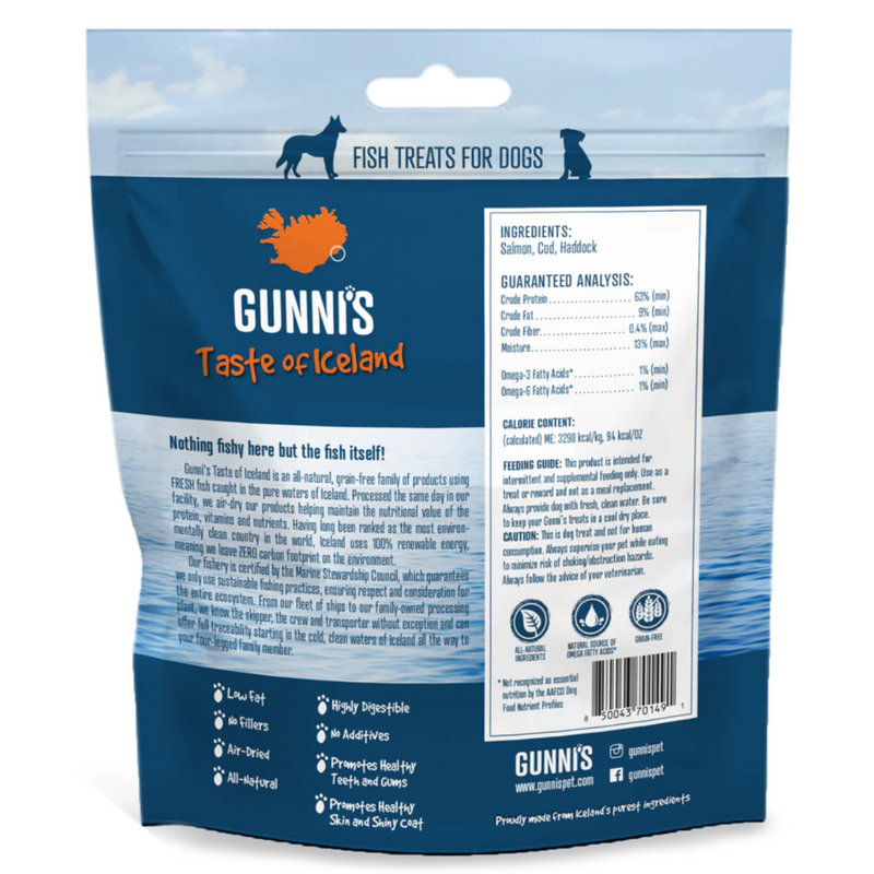 Gunni's Salmon Wafers Dog Treats 141g