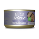 Tiki Cat Silver Mousse & Shreds with Chicken, Duck & Duck Liver Recipe in Broth 68g