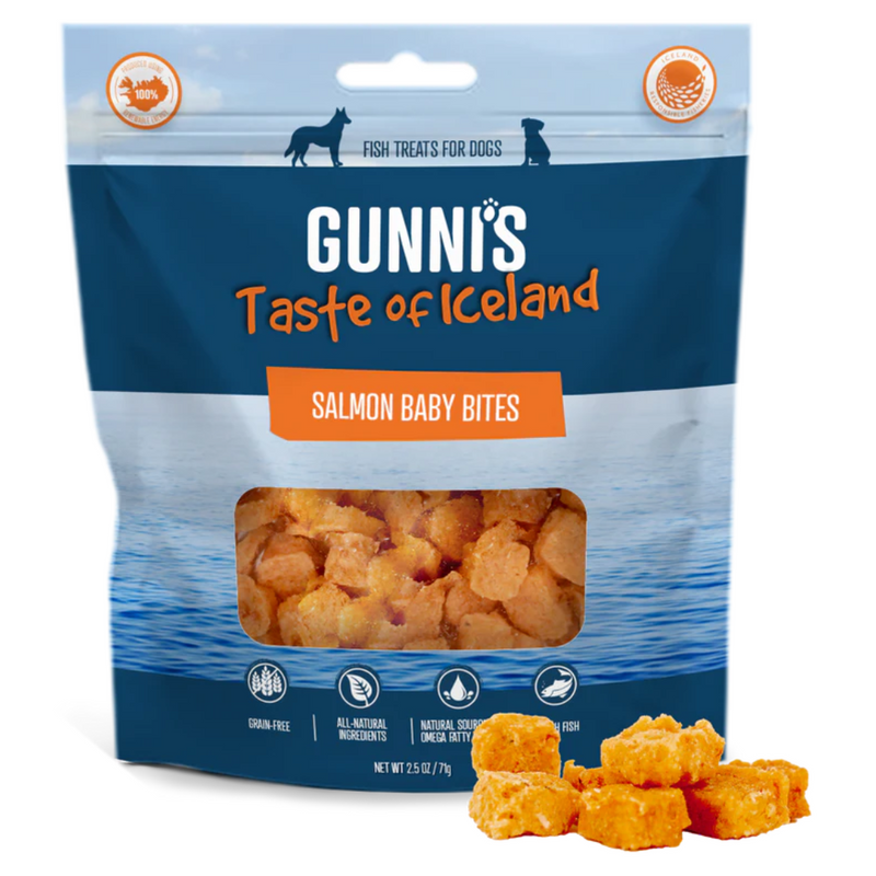 Gunni's Salmon Baby Bites Dog Treats 71g