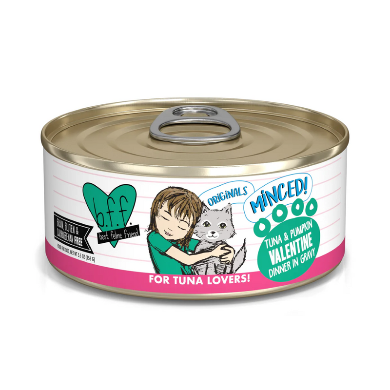 Weruva BFF Minced Tuna & Pumpkin Valentine Wet Cat Food 156g