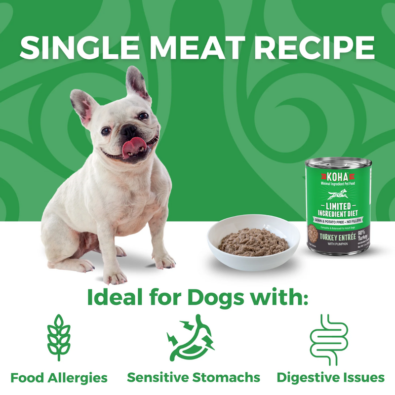 Koha Limited Ingredient Diet Turkey Entrée for Dogs 369g