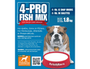 Perfectly Raw 4-Pro Fish Mix Dog Food 4x1lb EZ Snap Bricks
