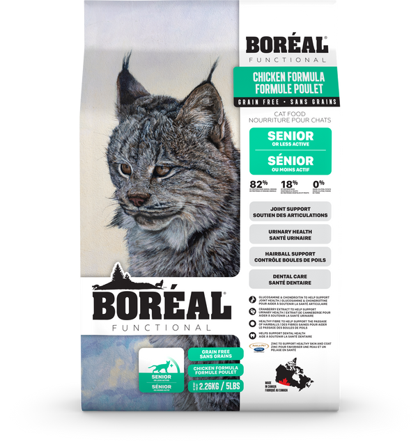 Boreal Functional Cat Senior / Less Active Dry Cat Food