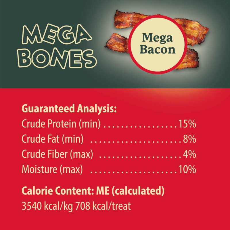 Darford Mega Bones Bacon Dog Treat 200g