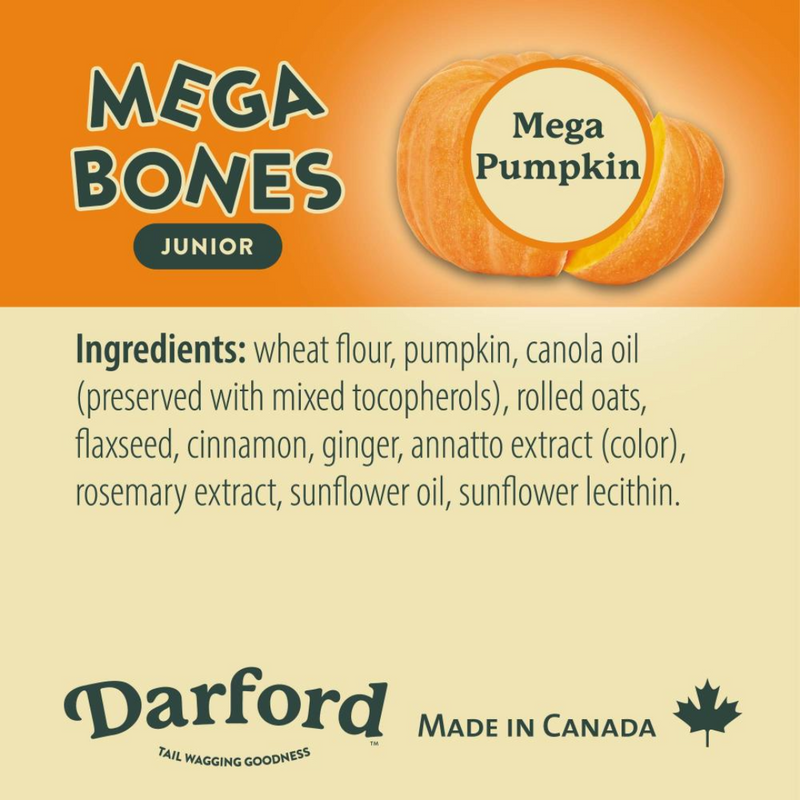 Darford Mega Bones Junior Pumpkin Dog Treat 100g