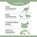 Red Dog Blue Kat Raw Frozen Kangaroo Tails