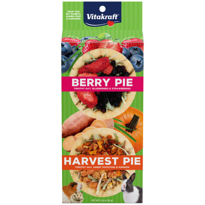 Vitakraft Berry Pie & Harvest Pie Small Animal Treat 30g