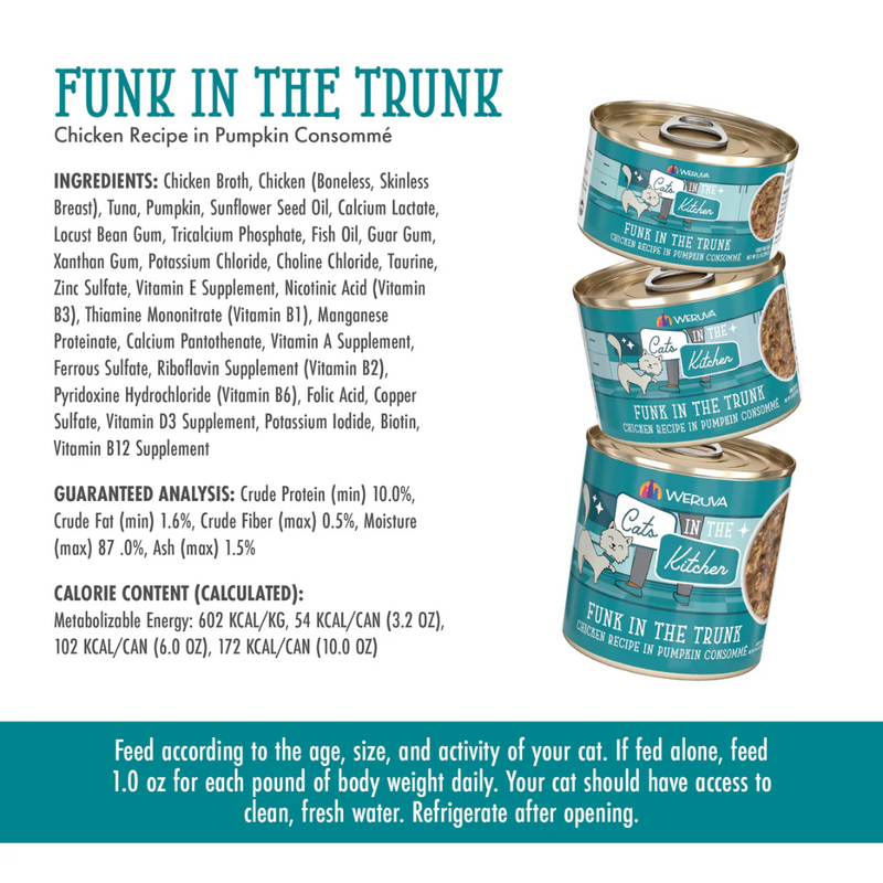 Weruva Cats in the Kitchen Funk in the Trunk Wet Cat Food 90g