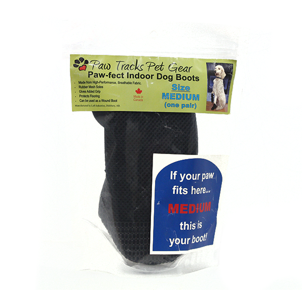 Paw Tracks Pet Paw-fect Indoor Boot Black - Available in Multiple Sizes