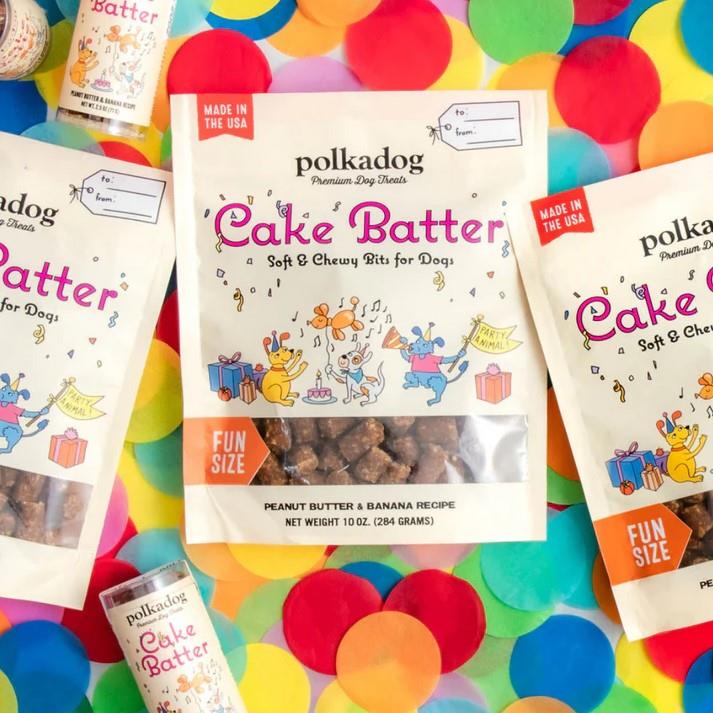 PolkaDog Cake Batter Peanut Butter & Banana Treats 284g