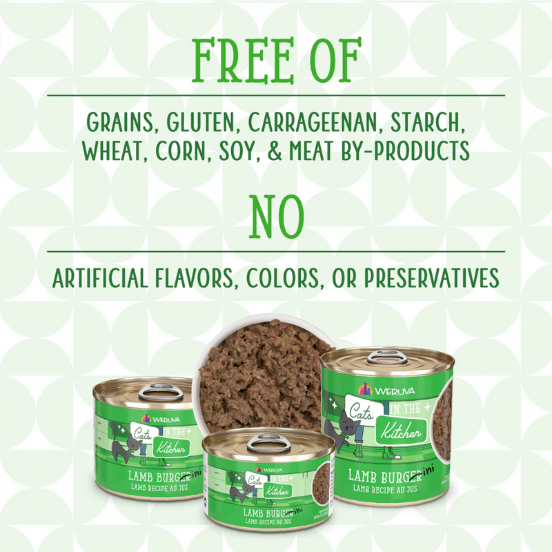 Weruva Cats in the Kitchen Lamb Burger-ini Wet Cat Food 170g