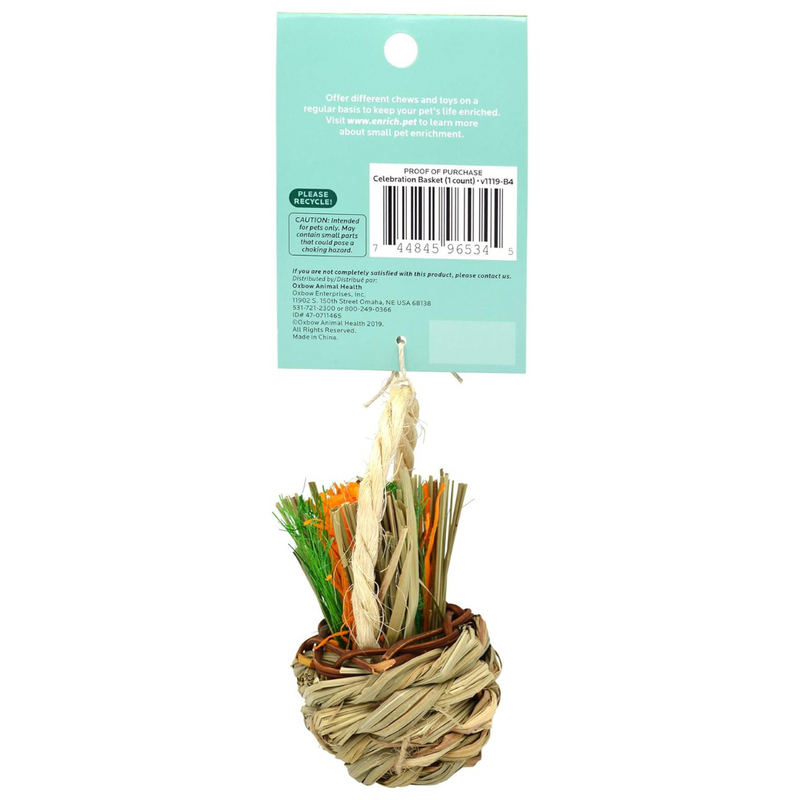 Oxbow Enriched Life Celebration Basket Small Animal Toy