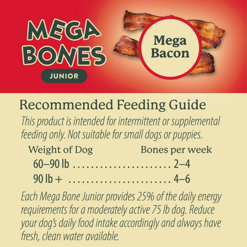 Darford Mega Bones Junior Bacon Dog Treat 100g