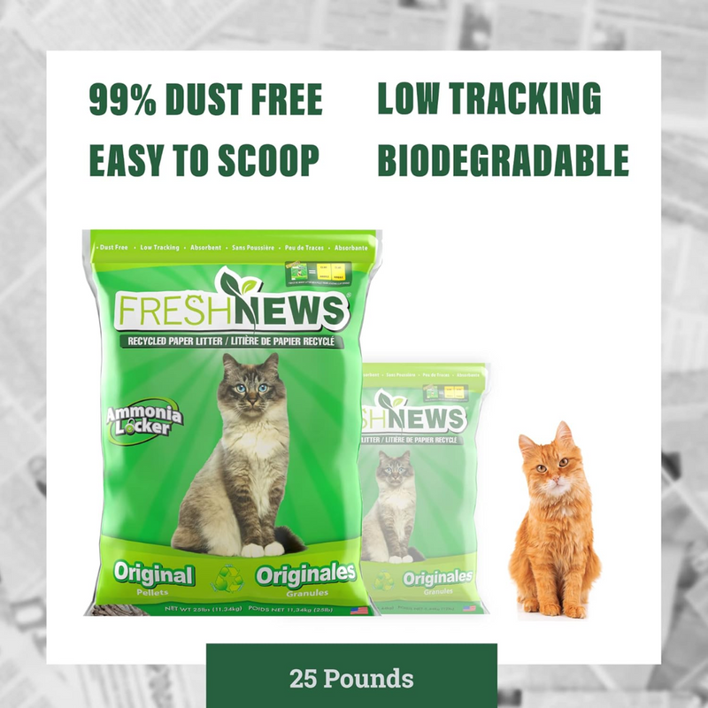 Fresh News Recycled Paper Pellet Cat Litter