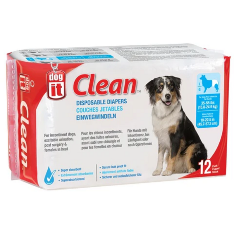 Dogit Disposable Diapers 12-Pack