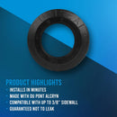 Uniseal Black Pipe-to-Tank 1" Seal