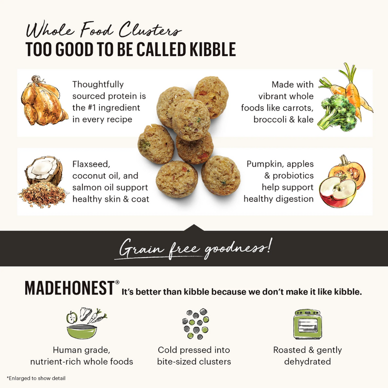 Honest Kitchen Grain Free Chicken Clusters for Puppies