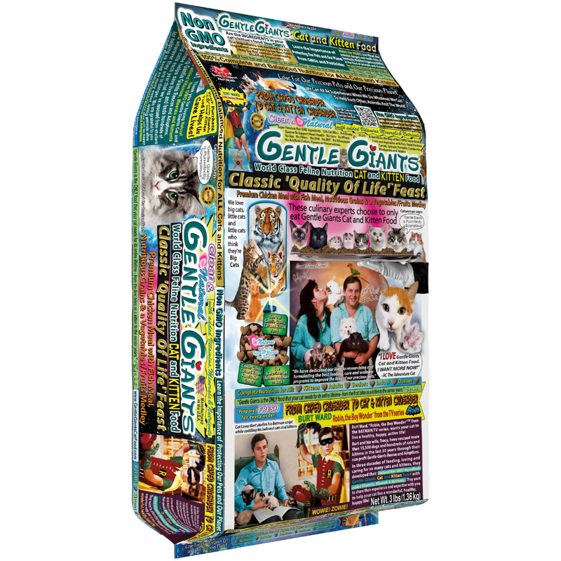 Gentle Giants Classic 'Quality of Life' Feast Chicken and Fish Cat Food 1.36kg
