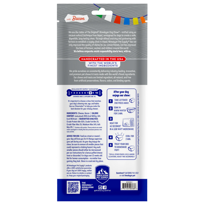 The Original Himalayan Dog Chew with Bacon Extra Large 150g