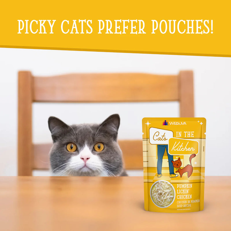 Weruva Cats in the Kitchen Pumpkin Lickin' Chicken Wet Cat Food Pouch 85g