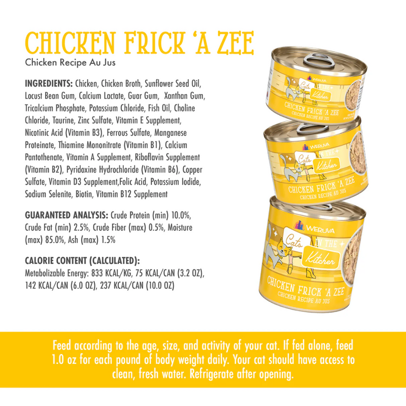 Weruva Cats in the Kitchen Chicken Frick 'A Zee Wet Cat Food 170g