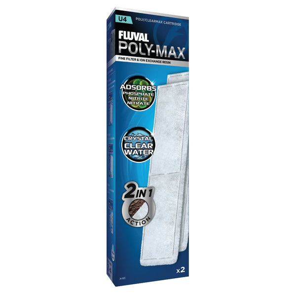 Fluval Poly-Max Cartridge for U4 Underwater Filter 2-Pack
