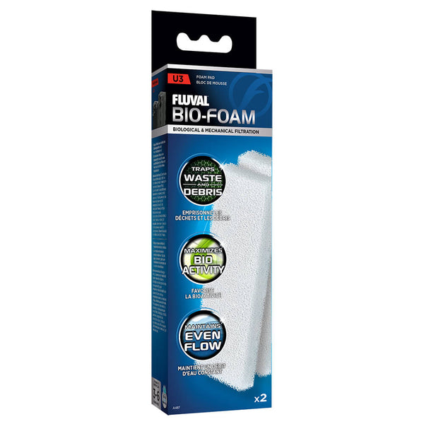 Fluval Bio-Foam Pad for U3 Underwater Filter 2-Pack