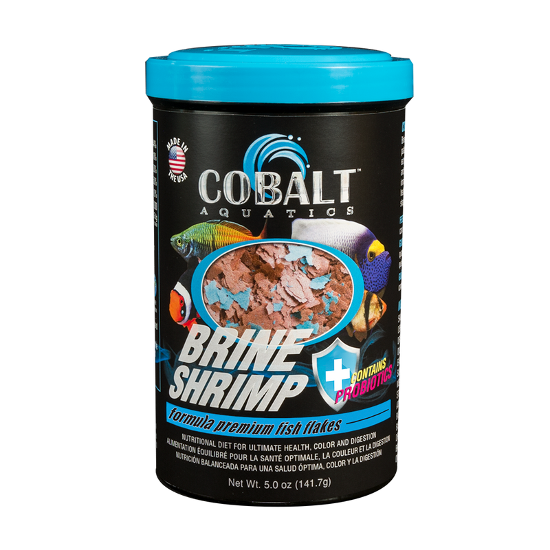 Cobalt Aquatics Brine Shrimp Formula Premium Fish Flakes 141.7g