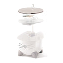 Catit Pixi Fountain - White with Stainless Steel Top - 2.5 L