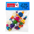 Peter's Vogel Bird Toys - Lil Bird 3-Pack (Wooden Toys)