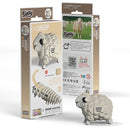 EUGY 3D Cardboard Model Kit Puzzle - Land Animals
