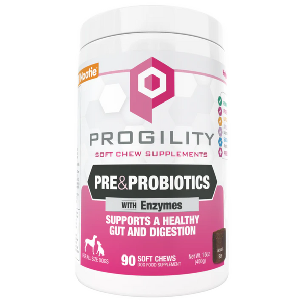 Nootie Progility Pre & Probiotics Soft Chew Supplements for Dogs 450g