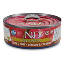 Farmina N&D Quinoa Skin & Coat - Venison & Coconut Recipe Wet Cat Food 80g