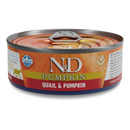 Farmina N&D Pumpkin Quail & Pumpkin Recipe Wet Cat Food 70g
