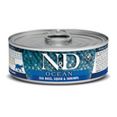 Farmina N&D Ocean Sea Bass, Squid & Shrimp Recipe Wet Cat Food 70g