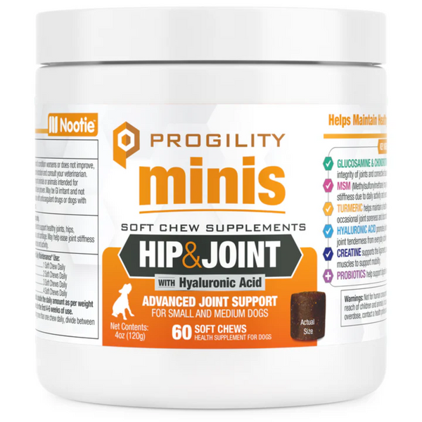 Nootie Progility Minis Hip & Joint Soft Chew Supplements for Dogs 120g