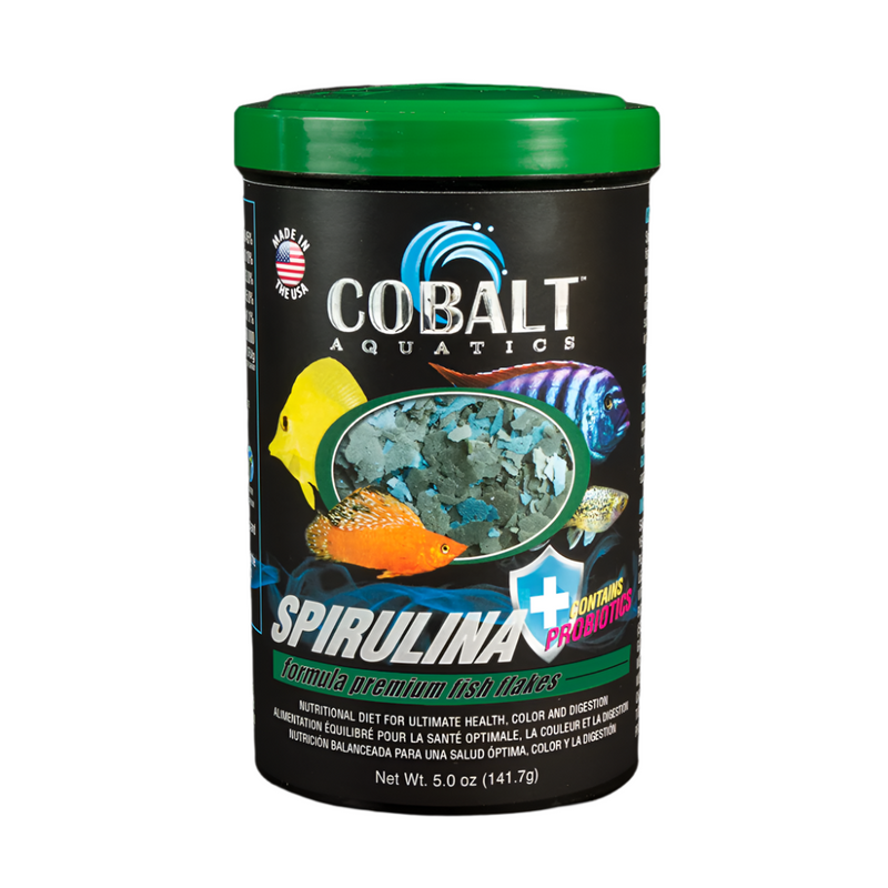 Cobalt Aquatics Spirulina Formula Premium Fish Flakes 141.7g