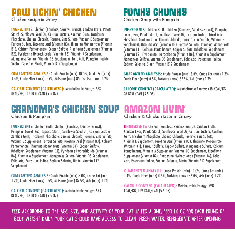 Weruva Classic Meow You Doin'? Variety Pack Wet Cat Food 12x156g