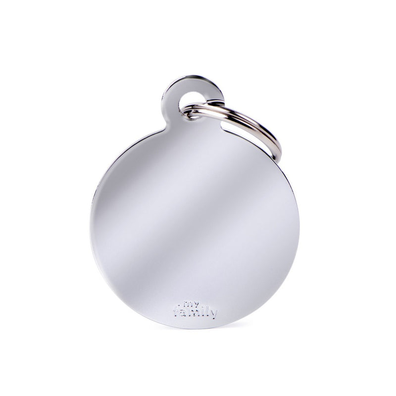 My Family - Basic Chrome Circle Tag