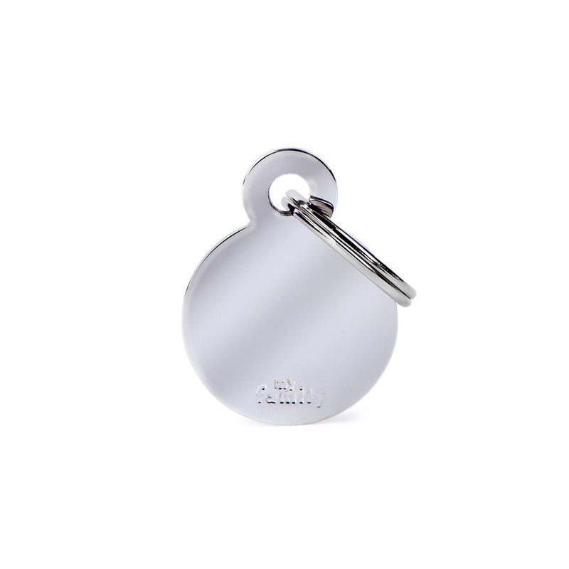 My Family - Basic Chrome Circle Tag