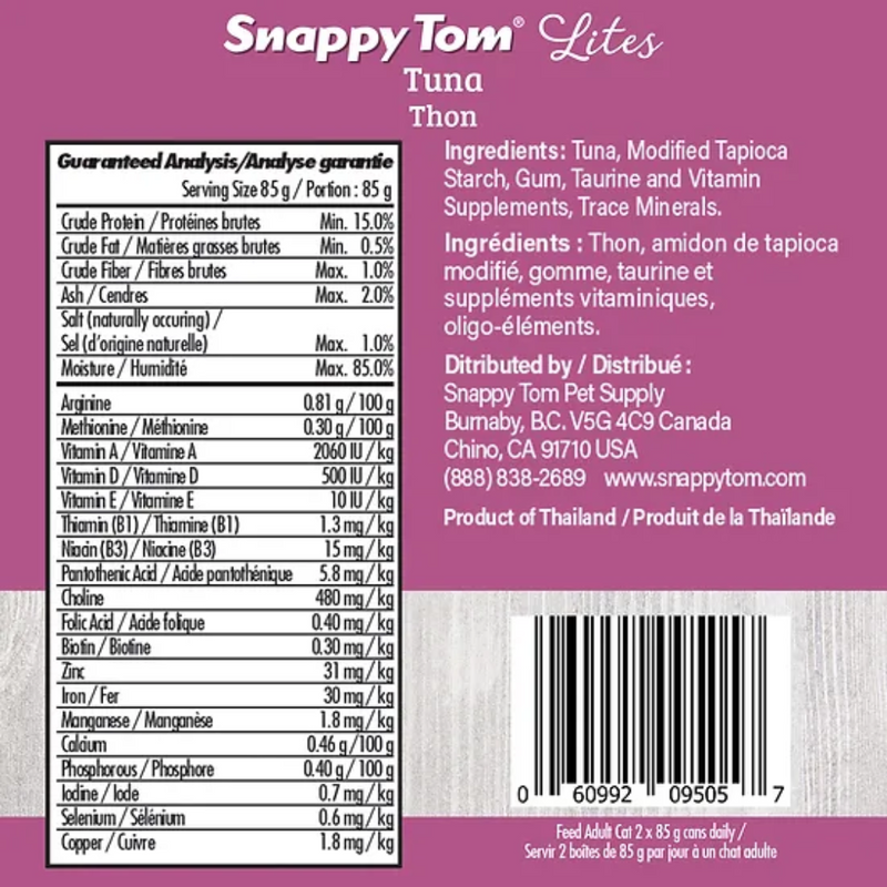 Snappy Tom Lites Tuna Cat Food 85g