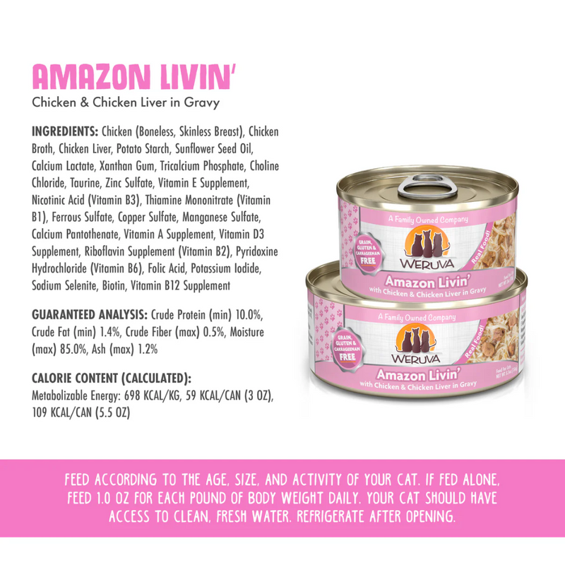 Weruva Classic Amazon Livin' Wet Cat Food 85g