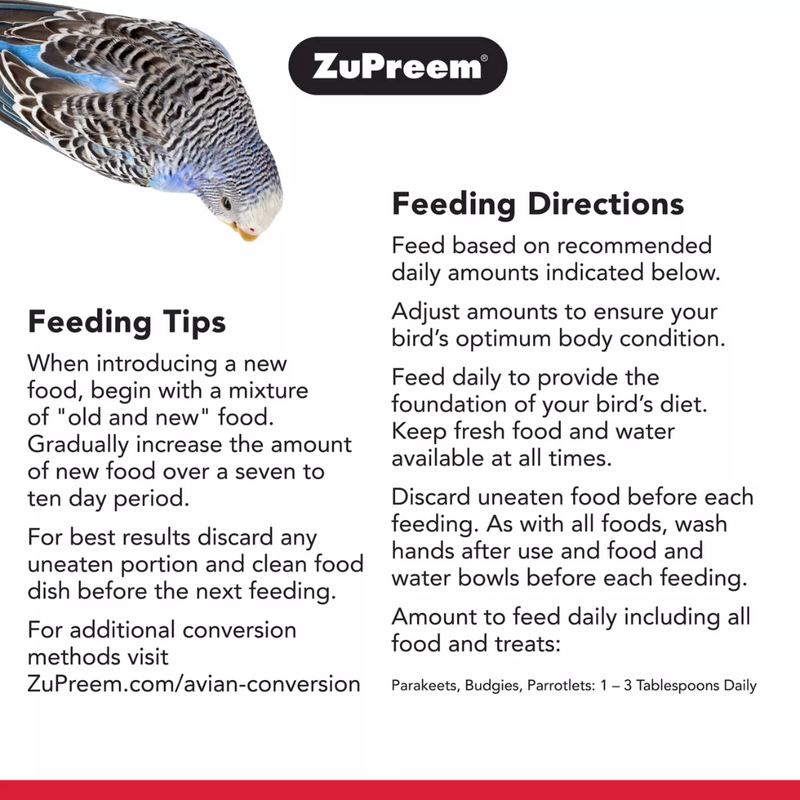 ZuPreem FruitBlend Flavor for Small Birds 907g