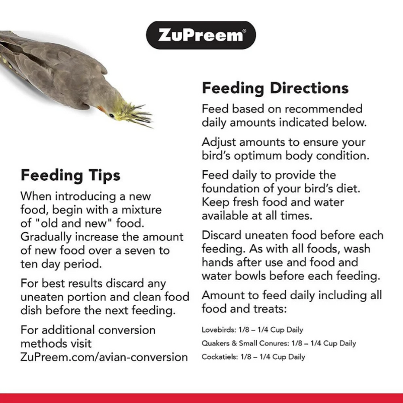 ZuPreem Smart Selects Food for Medium Birds 1.1kg