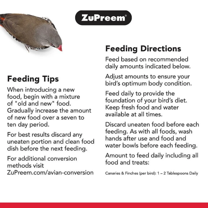 ZuPreem Smart Selects Food for Very Small Birds 907g