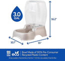Petmate Pet Cafe Waterer - Pearl Tan 3 Gallon