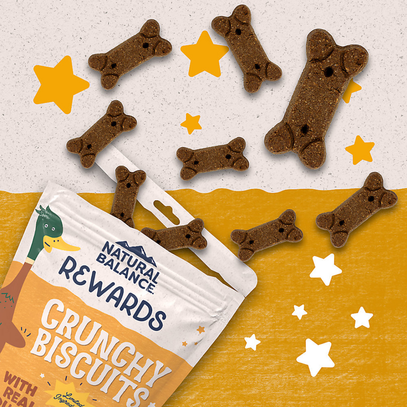 Natural Balance Rewards Bite-Size Crunchy Biscuits with Real Duck - Small Breed 8oz