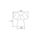 Loc-Line 1/2" Y Fitting