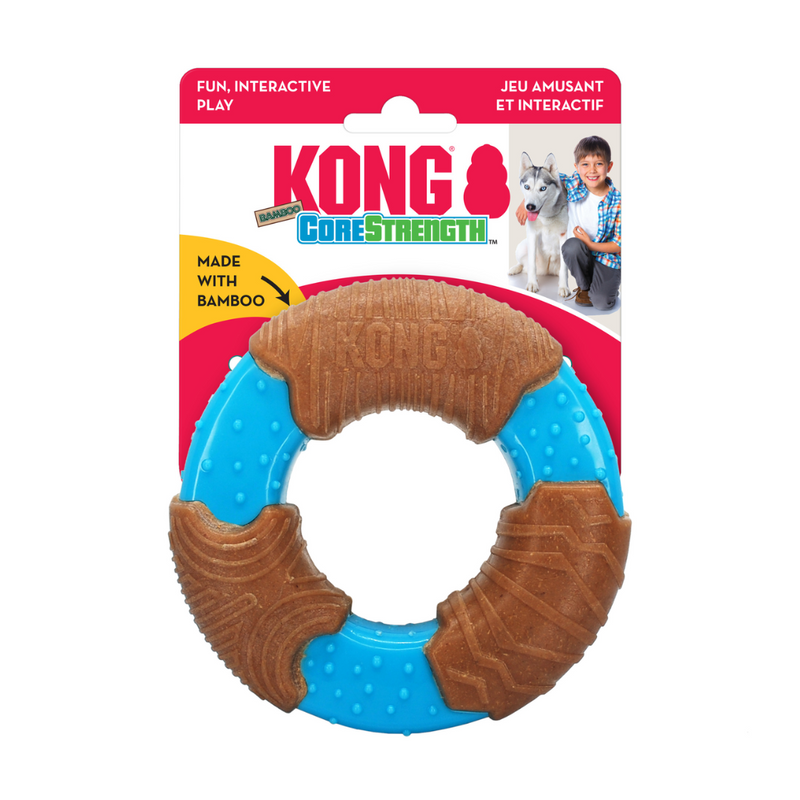 Kong CoreStrength Bamboo Ring Dog Toy